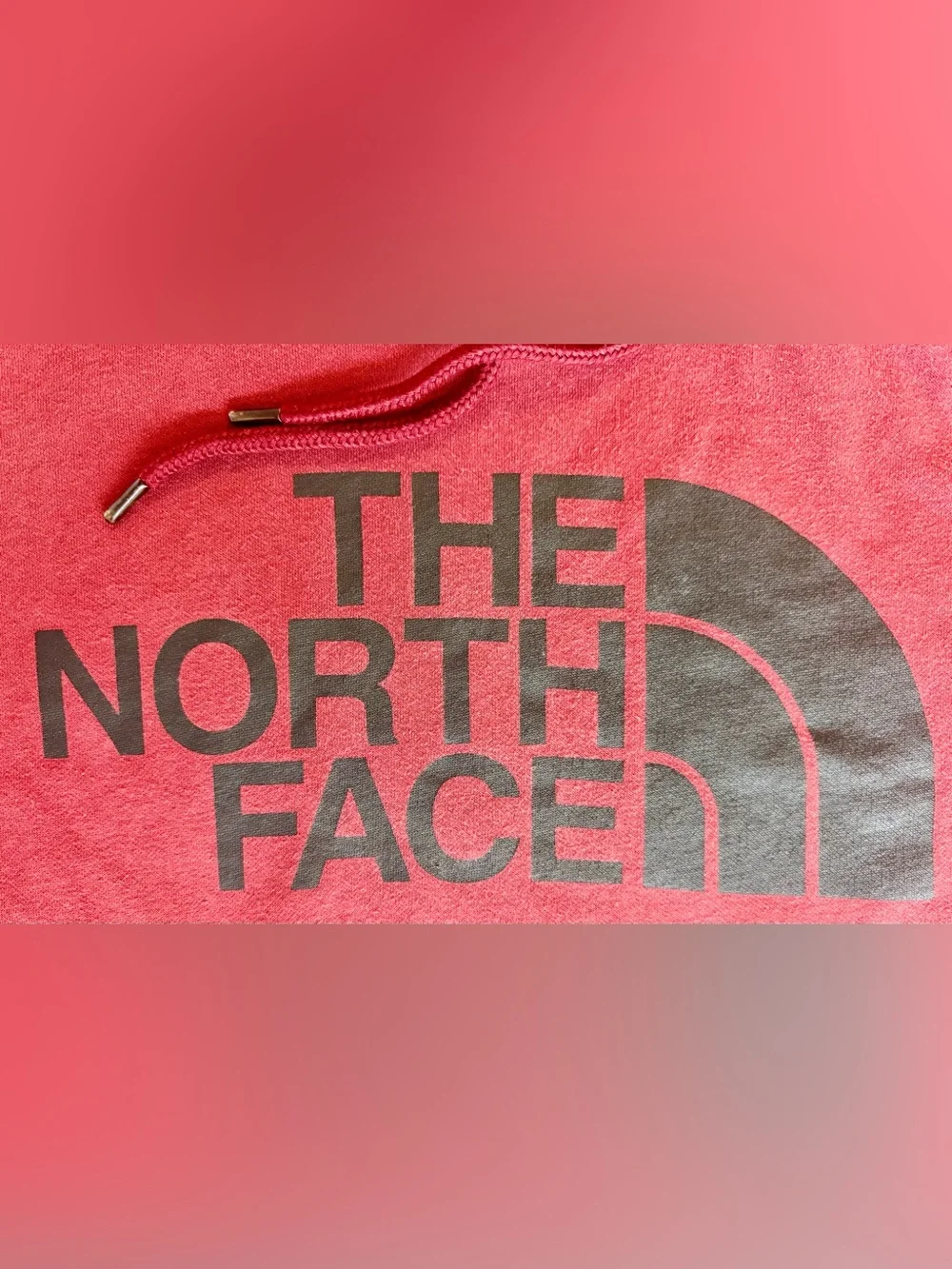 The North Face Mens XXL Burgundy Logo Pullover Hoodie Fleece Sweatshirt